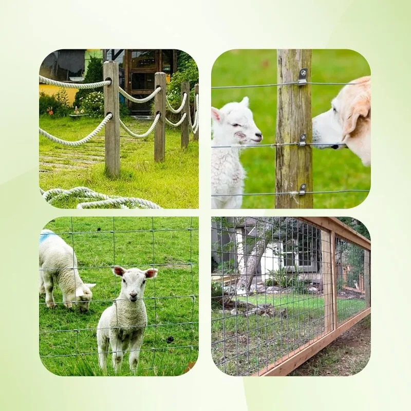 

Зажим для проволочной сетки, сельскохозяйственный зажим из нержавеющей стали, для установки сварной стальной проволоки, зажим для забора, прочный.