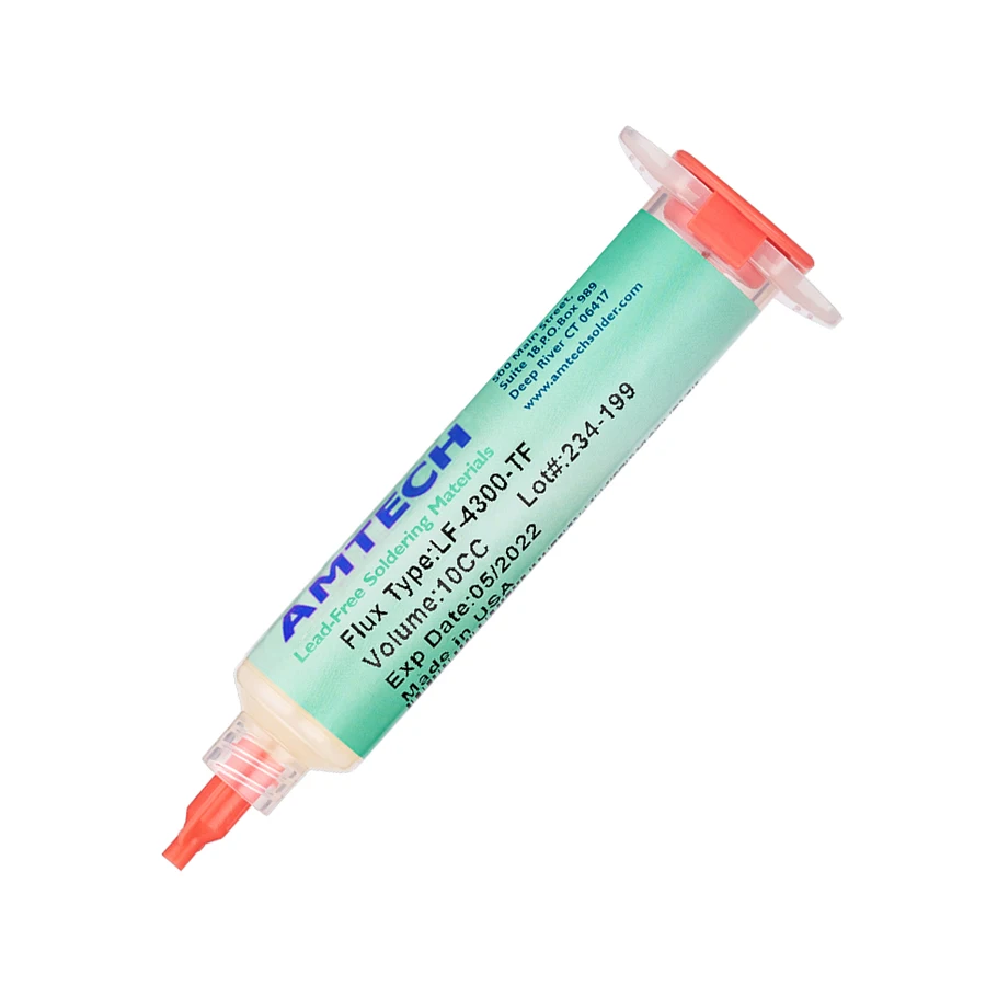 AMTECH 10CC/30CC Solder Flux for Electronics Soldering LF-4300-TF No Clean Soldering Flux Paste