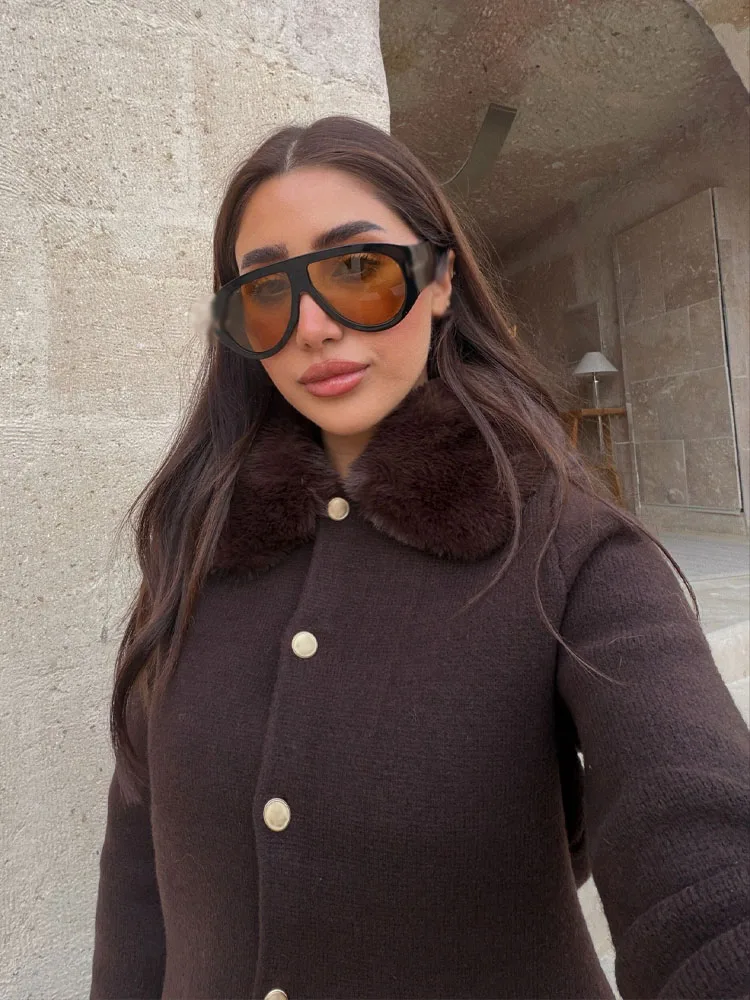 

HH весенние модные женские вязаные топы, однотонные однобортные женские повседневные свитера с отложным воротником и длинными рукавами, кардиганы