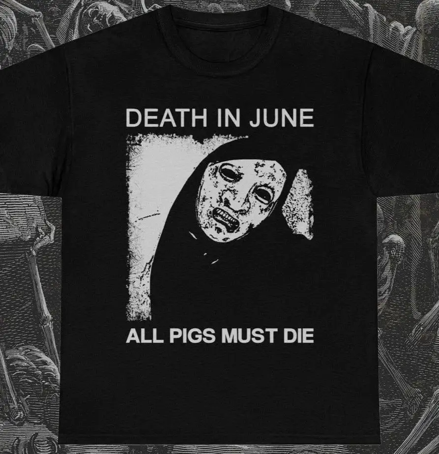 Camisetas Vintage dos Anos 90 com Estampa da Banda Death June, Moda Vintage de Verão, Streetwear Unissex para Homens e Mulheres