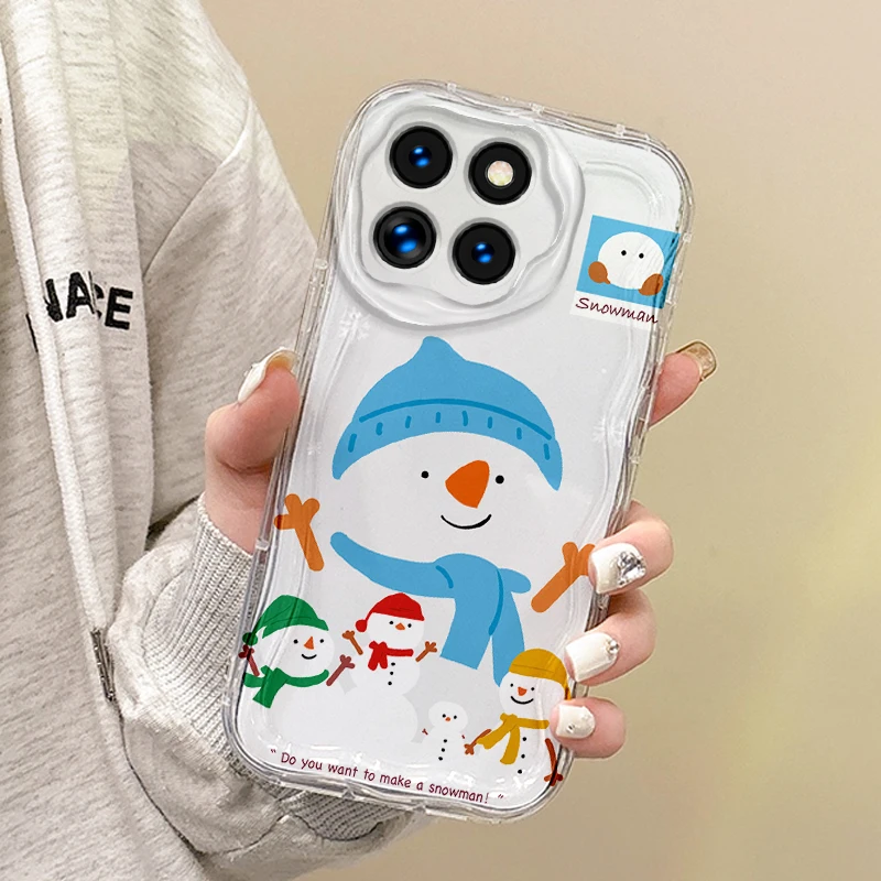 New Christmas Pattern Phone Case For XIAOMI 14 13 12 T Pro 11 Lite Poco F6 F5 F4 F3 X6 X5 X4 X3 GT M3 M4 Pro Soft Silicone Cover