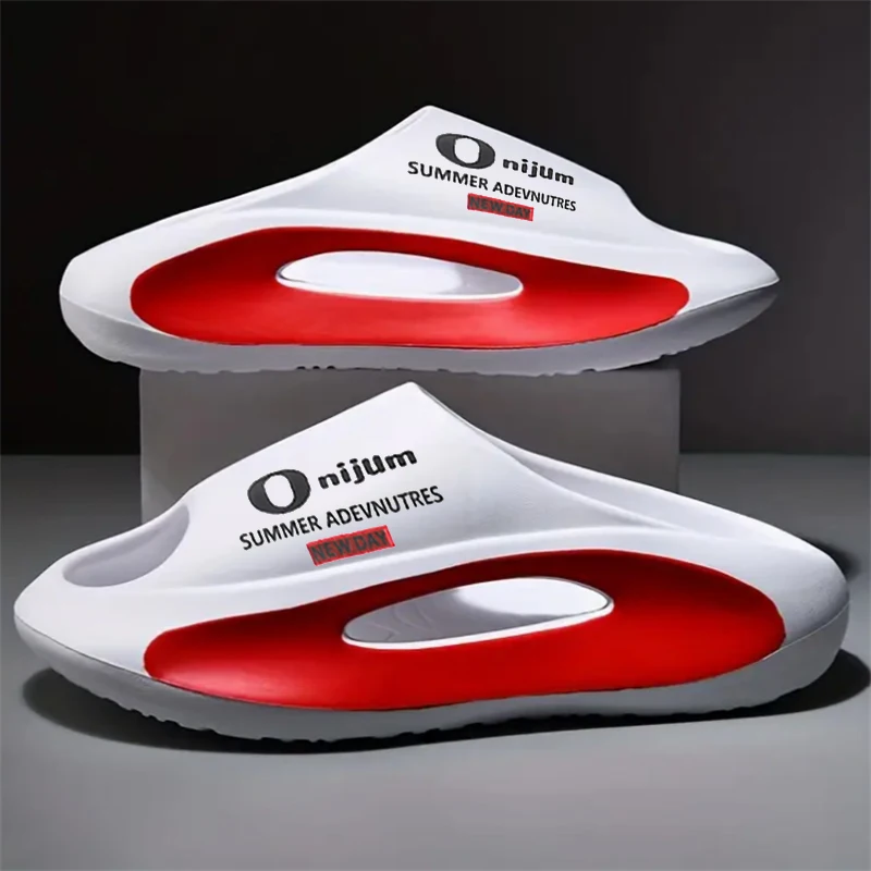 Summer Men Slippers EVA Soft-soled Platform Slides Sandals Women Indoor Outdoor Walking Beach Shoes Flip Flops Mens Home Shoes view 4