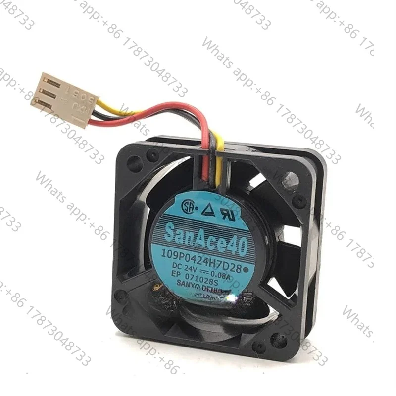 Tool PartsSanAce40 24V 0.08A 109P0424H7D28 40mm 4015 CNC machine fan with detection alarm FANUC cooling fan
