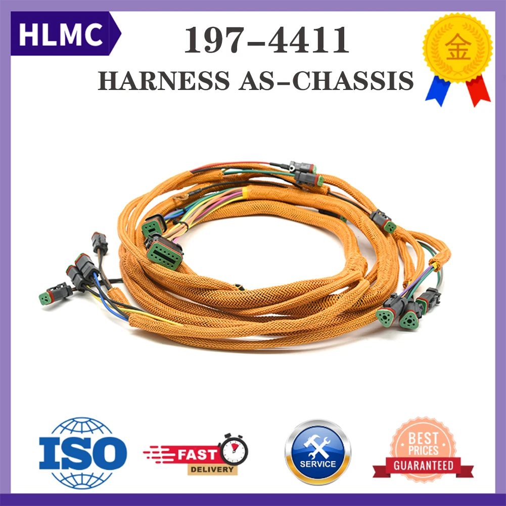 

E330C C-9 1974411 197-4411 MCA368-UP GKX155-UP Excavator Hydraulic Pump Wiring Harness