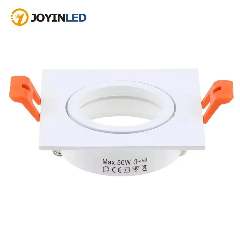 JOYINLED Modern Downlight Aluminum LED Recessed Downlight Housing Frame Cut-out 65mm GU10 MR16 LED Ceiling Spotlight Fixture