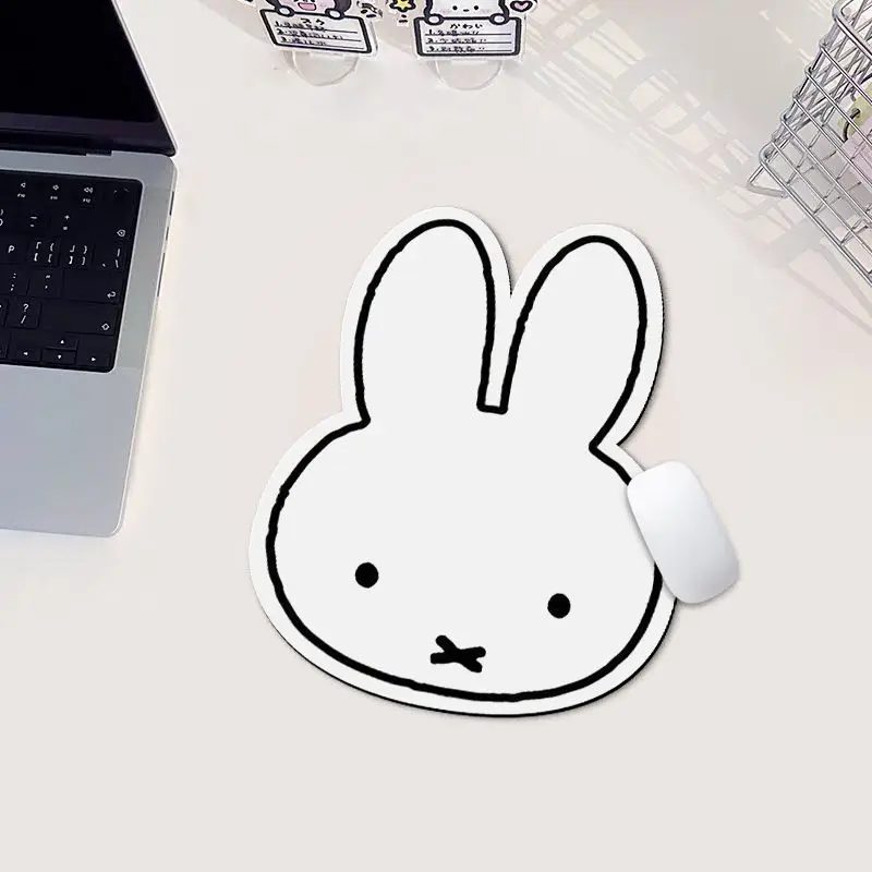 

Miffy Mouse Pad Kawaii Cartoon Tech Surface with Non-slip Rubber Base for Office & Home Accessories Multi-functional Desk Mat