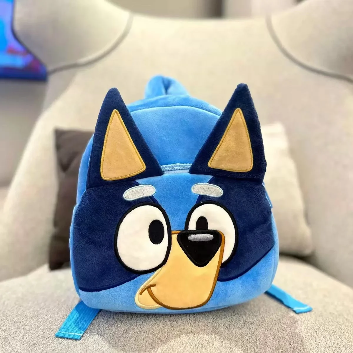 Cartoon Bluey Family Cosplay Kindergarten Children Schoolbag Bluebin Dog Backpack Cute Blue Orange Dog Backpack Children Gifts