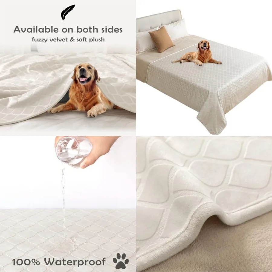 

Waterpro Dog Blanket Bed Cover Dog Crystal Velvet Moroccan Fuzzy Cozy Plush Pet Blanket Throw Blanket for Couch Sa 82 * 02 ch,