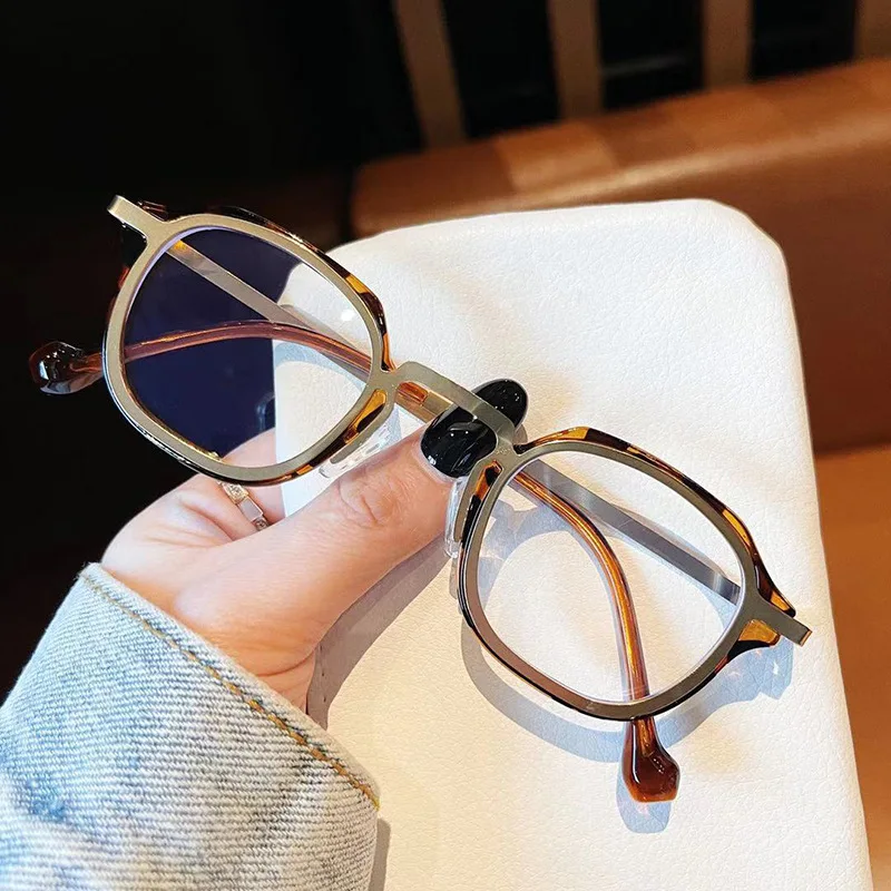 2022 Clear Myopia Glasses for Men Anti Blue Light Computer Glasses Women Retro Square Frame Short Sighted Eyeglasses 0 To -600