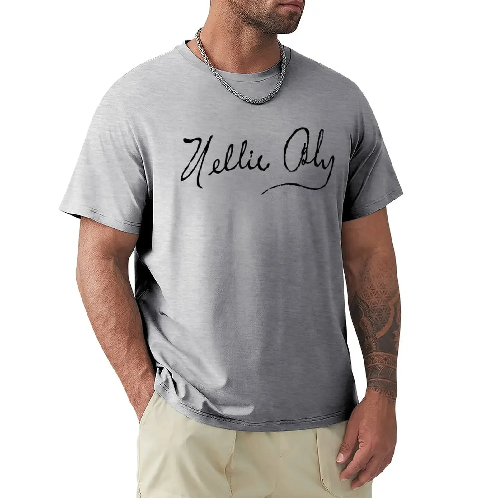 Signature of Nellie Bly T-Shirt blanks tops mens champion t shirts sports fans aesthetic clothes mens funny t shirts