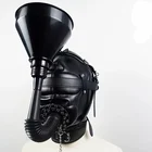 latex hood nose tube gag