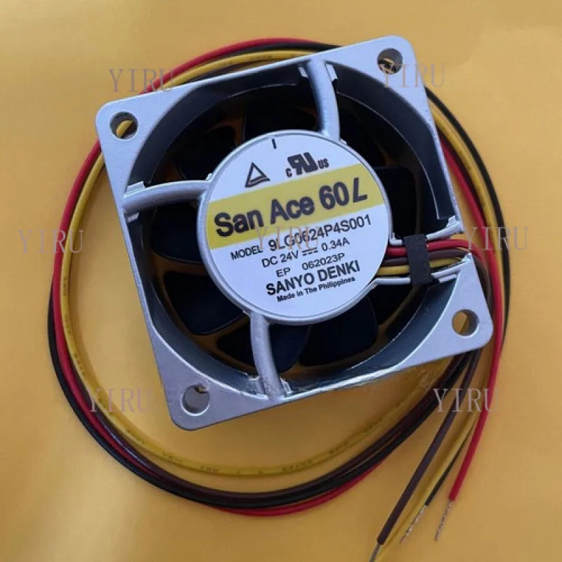 

L для Sanyo DENKI 9LG0624P4S001 24 В 0,34 А 6025 60 мм охлаждающий вентилятор с алюминиевой рамой
