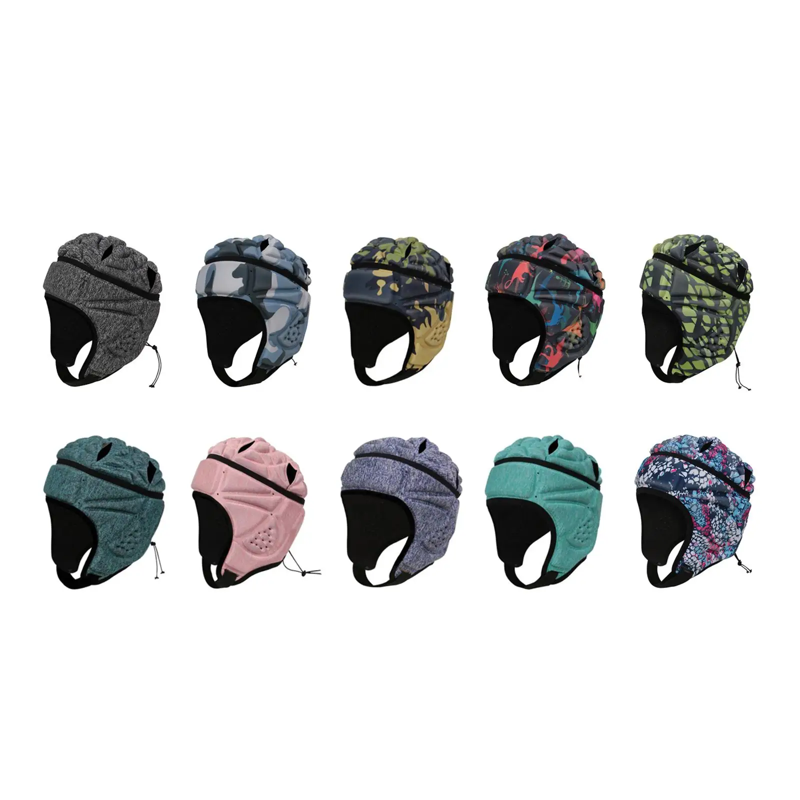Rugby Headguard Protector EVA Padded Soft Shell Helmet Sports Headgear for Youth Adult Football Lacrosse