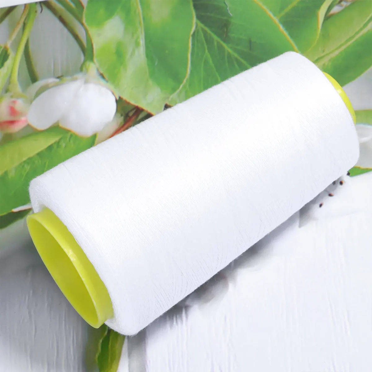 

3000 Yards Polyester Sewing Thread Spool Cone White High Strength For Quilting Upholstery Dressmaking Overlock Sewing Use