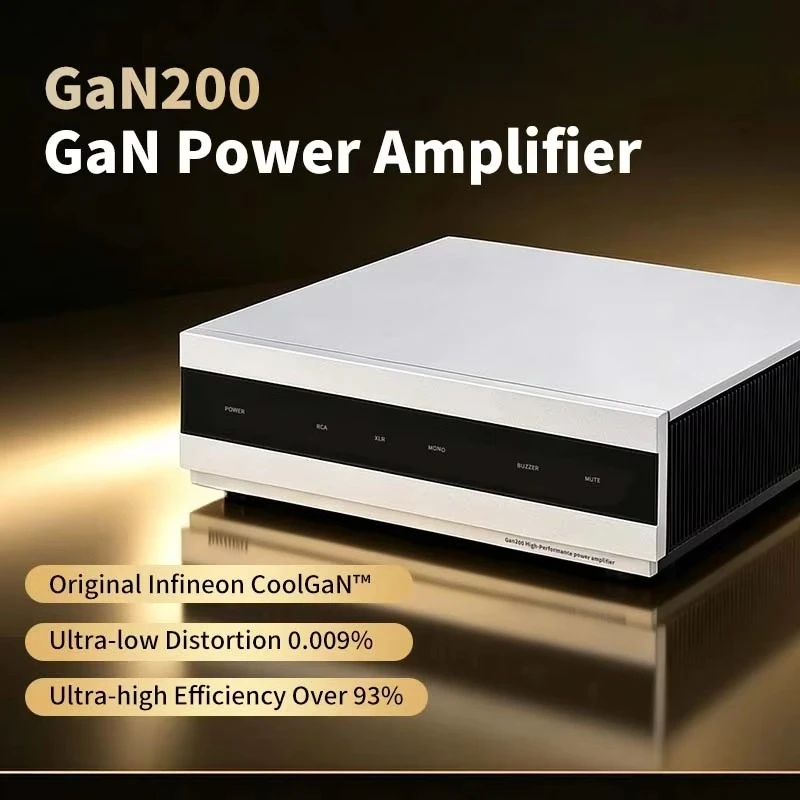GaN200 Gallium-Nitride Power Amplifier with an Infineon Core Offering Ultra-Low Distortion Purely Post-Stage Design