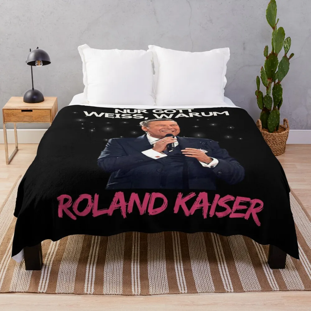 

Roland Kaiser-roland kaiser festival- roland kaiser merch Throw Blanket For Sofa Thin Summer Beddings Soft Beds Blankets