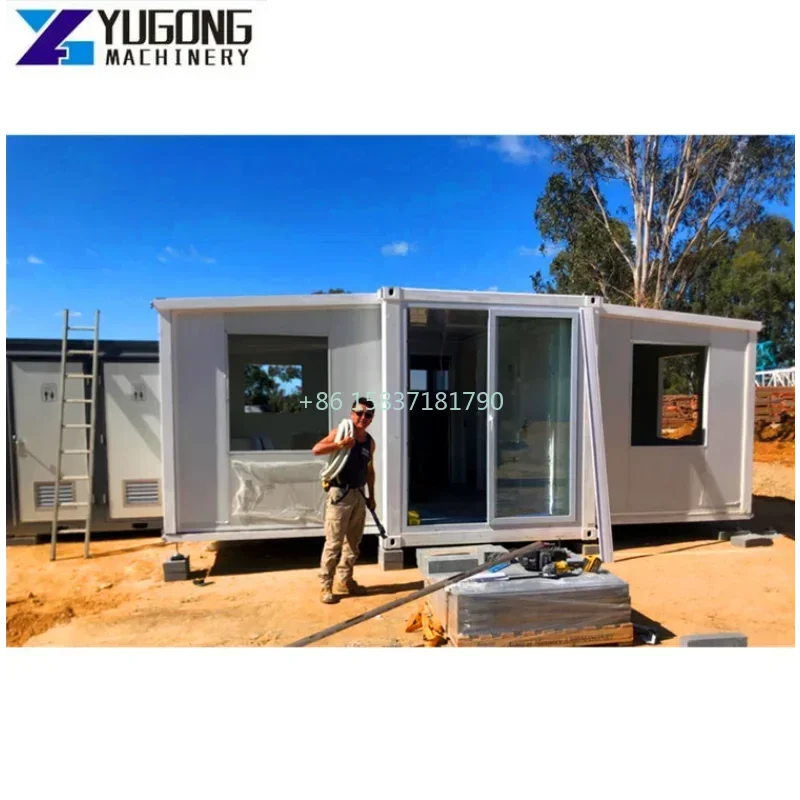 Foldable Container House Extendable Detachable Cheap Prefab Folding House Container Office Prefab Container House for Australia