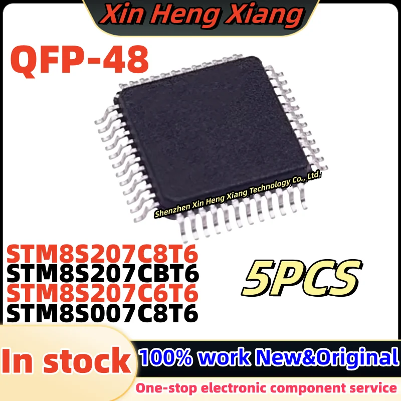 

5pcs 100%New STM8S207CBT6 STM8S007C8T6 STM8S207C8T6 STM8S207C6T6 STM8S207 C8T6 STM8S207 CBT6 QFP-48