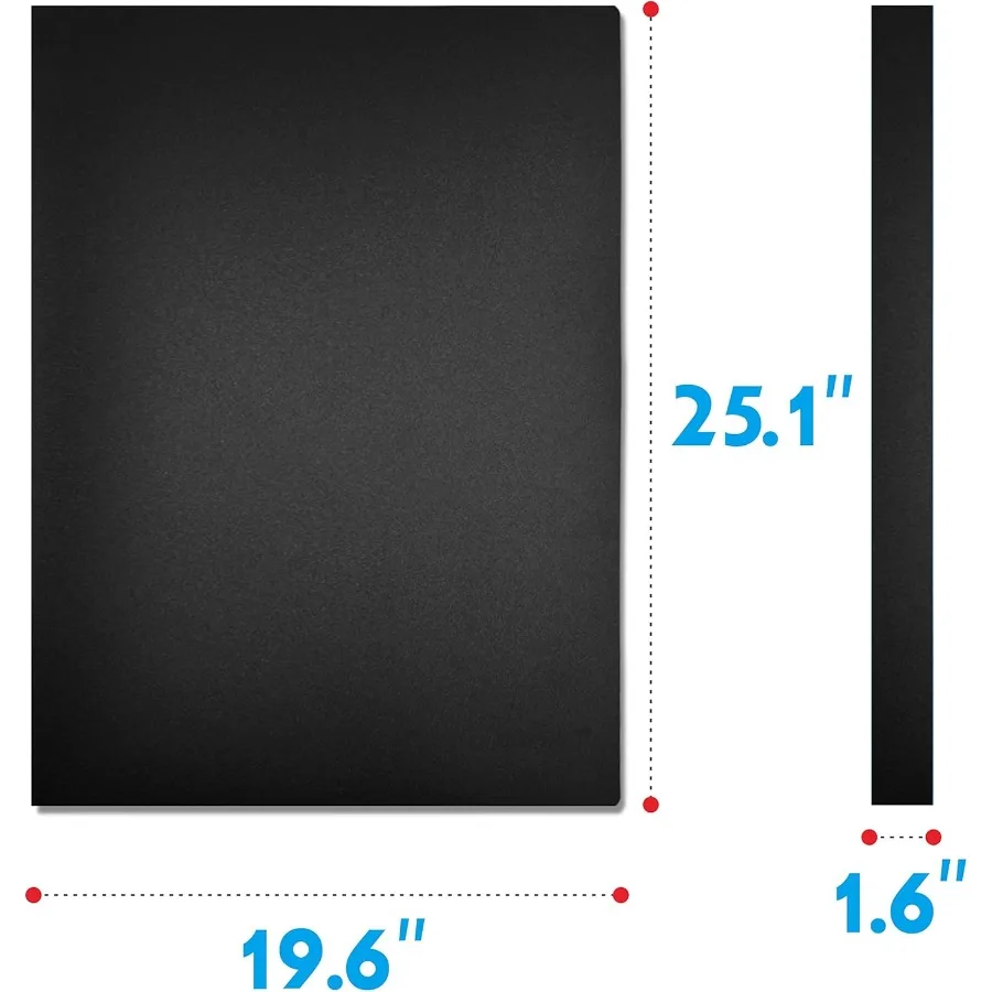 Libro di presentazione con 40 tasche trasparenti, buste protettive per opere d'arte, fogli di report, lettere e documenti, ideale per l'esposizione