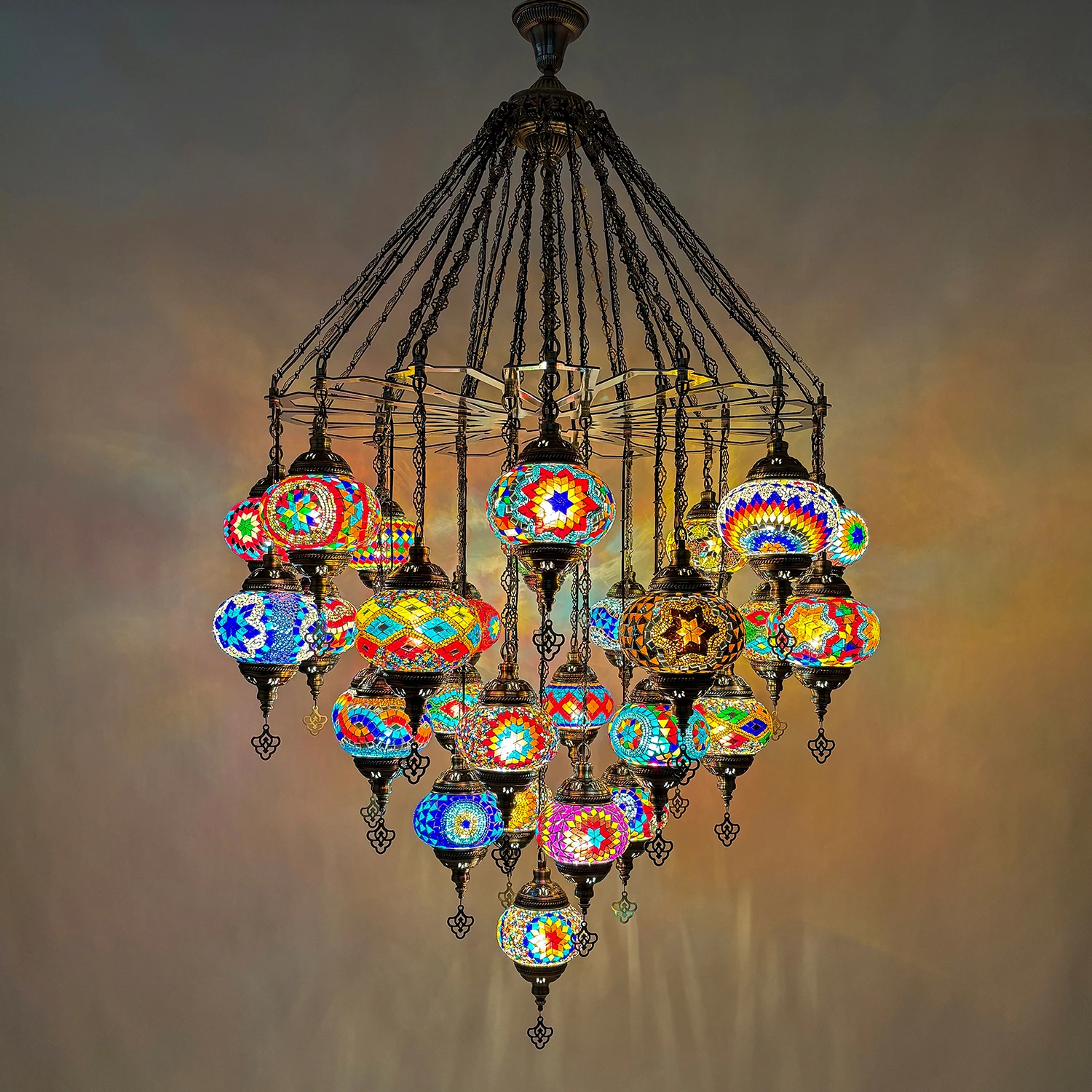 2025년 신제품 29헤드 1m 폭 터키 장식용 펜던트 - Restaurant Lighting Decoration 리뷰 및 가격