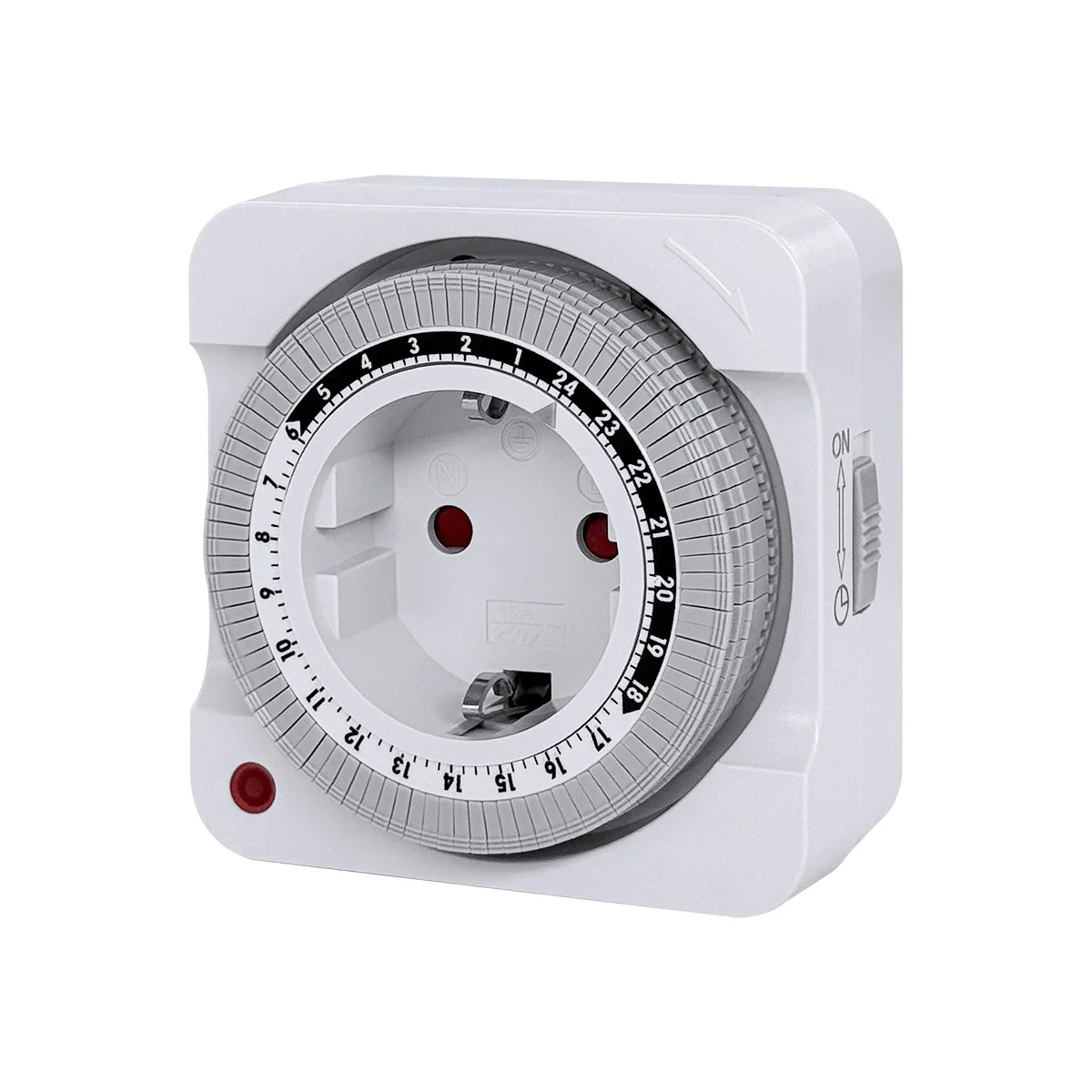 EU Plug 24 Hour Mechanical Timer Switch Socket Indoor Automatic Power Off Countdown Timer For Home Appliance Control
