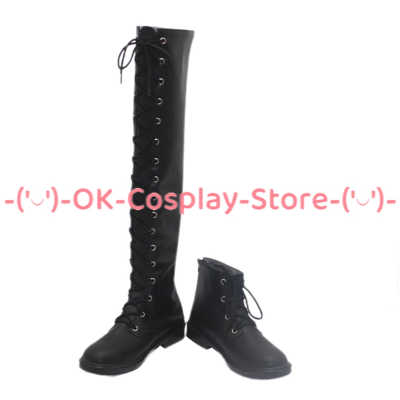 [맞춤형] 소녀 밴드 크라이 카와하라 모모카 코스프레 신발 애니메이션 게임 롤플레잉 의상 할로윈 카니발 파티 PU 가죽 부츠