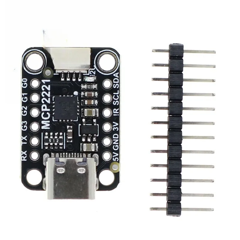 MCP2221A USB To GPIO ADC I2CWith Compatible STEMMA JST PH & QT/Qwiic Connector