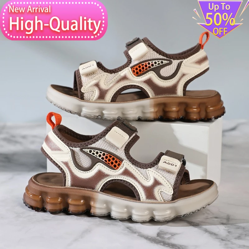 

Новые летние дышащие детские спортивные кроссовки с амортизацией и устойчивостью для бега, повседневные кроссовки для кампуса