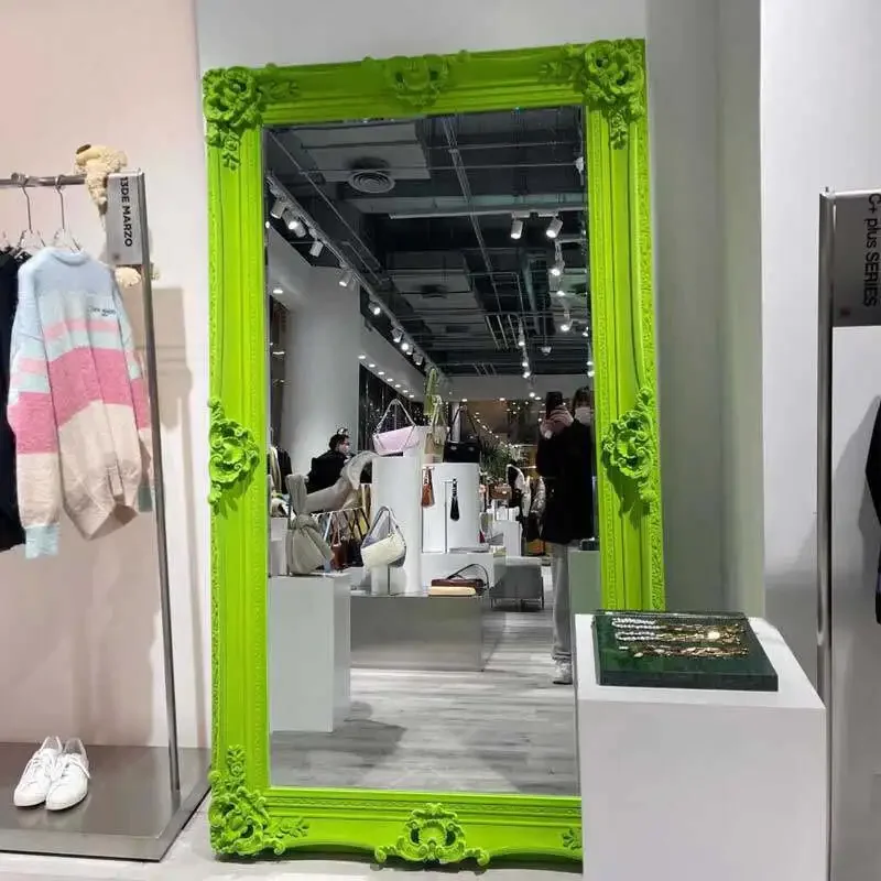 Apartment Aesthetic Decorative Mirrors Floor Big Square Nordic Mirrors Full Body Modern Princess Specchio Home Decorations