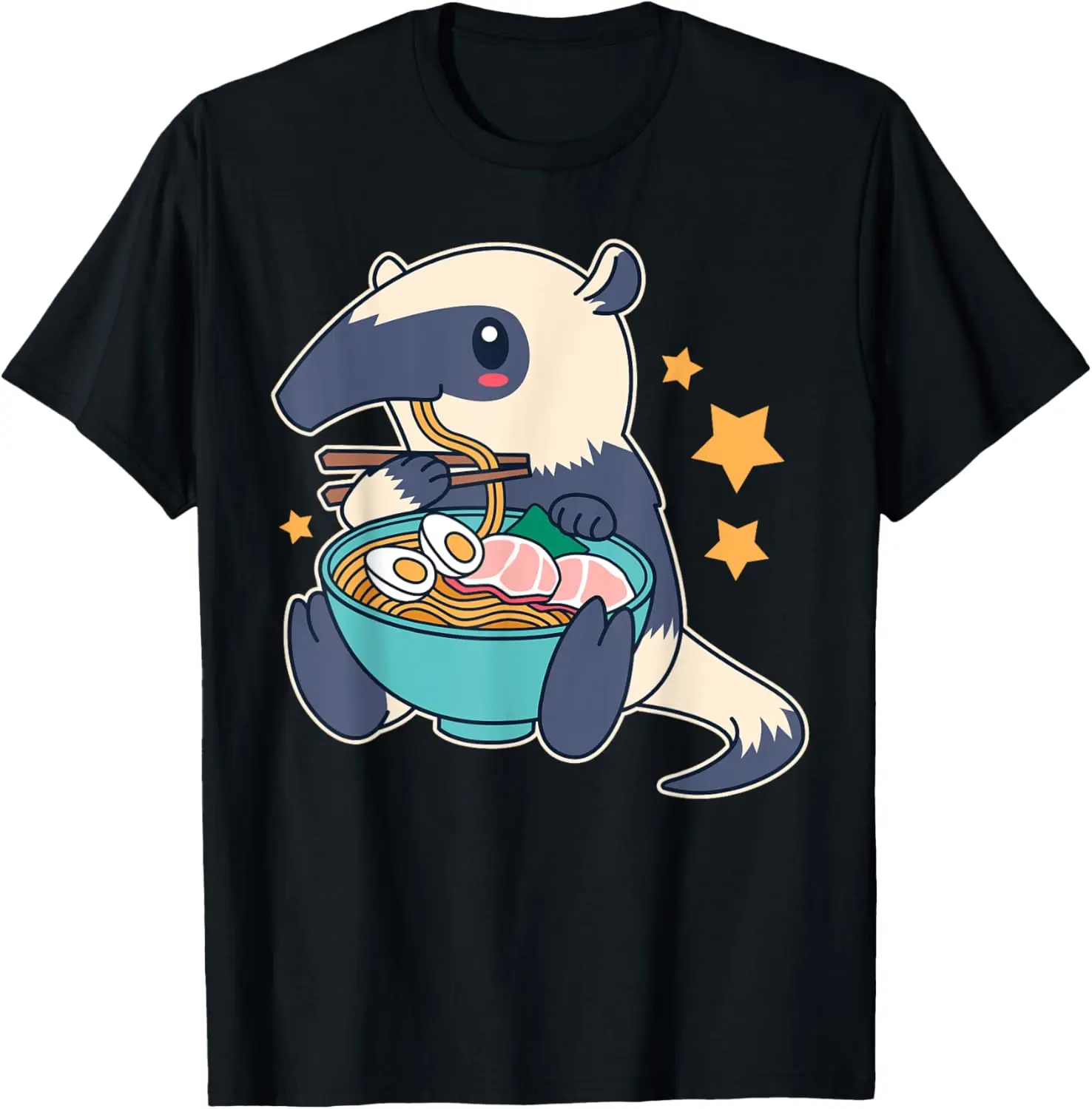

Симпатичная футболка Kawaii Anteater Eating Ramen Noodle