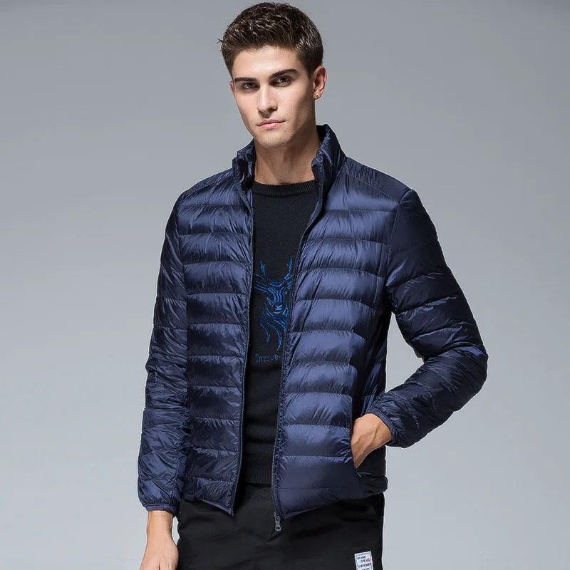 Autumn Winter New Ultra Light White Duck Down Jacket Men Waterproof Casual Outdoor Portable Lightweight Male Padded Coats