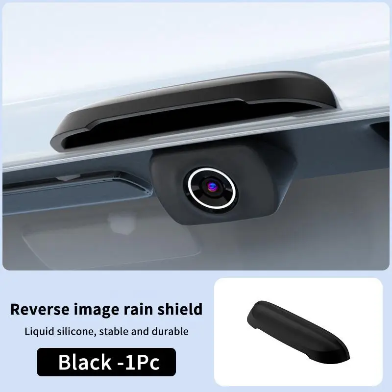 Car Rainproof Rear Camera Cover Anti Rain Cover Automobile Waterproof Shield Trim Cover Sticker Rainshield With Strong Adhesive