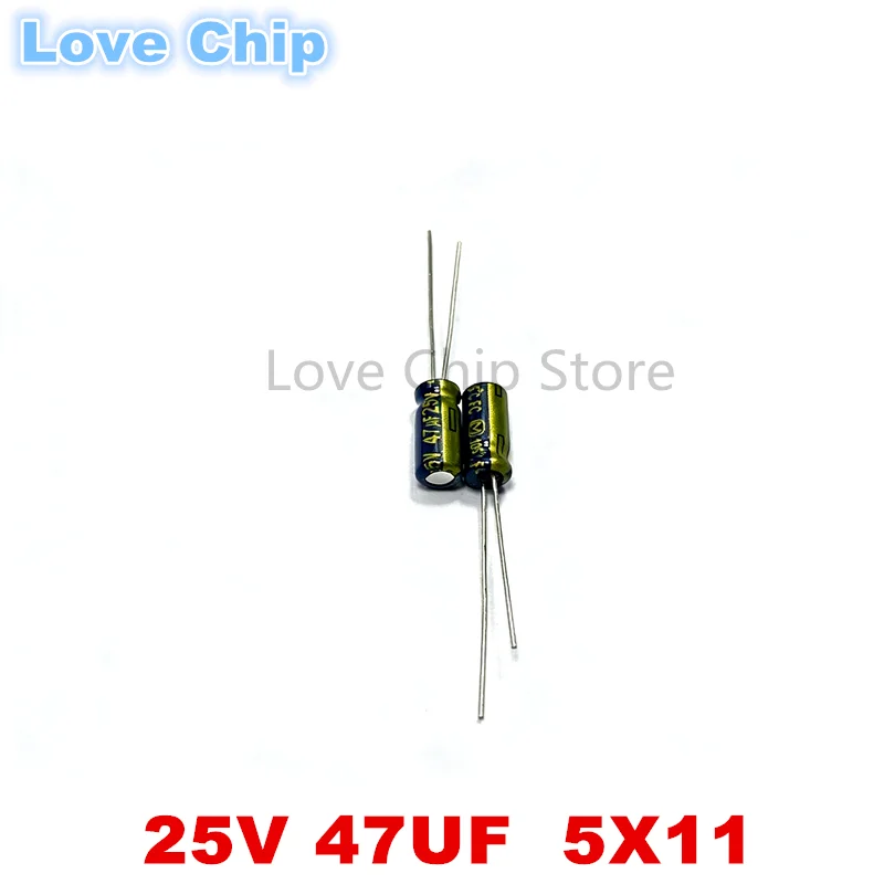 10Pcs/50Pcs/100Pc matsushita capacitor FC Series 25V47UF 5X11MM ultra low internal resistance Electrolytic Capacitor 47uf 25v