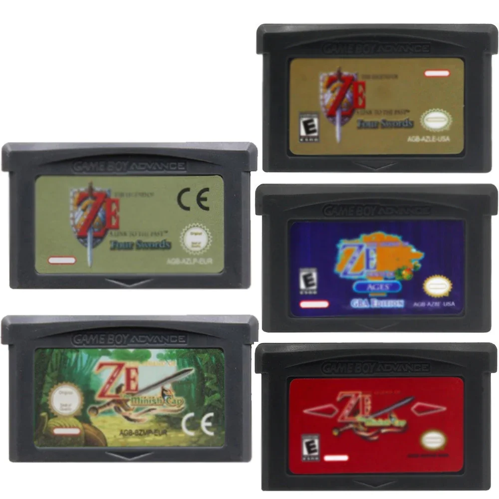 GBA Game Cartridge 32 Bit Video Game Console Four Swords Game Card Link To The Past Awakening DX Minish Cap Oracle of Seasons