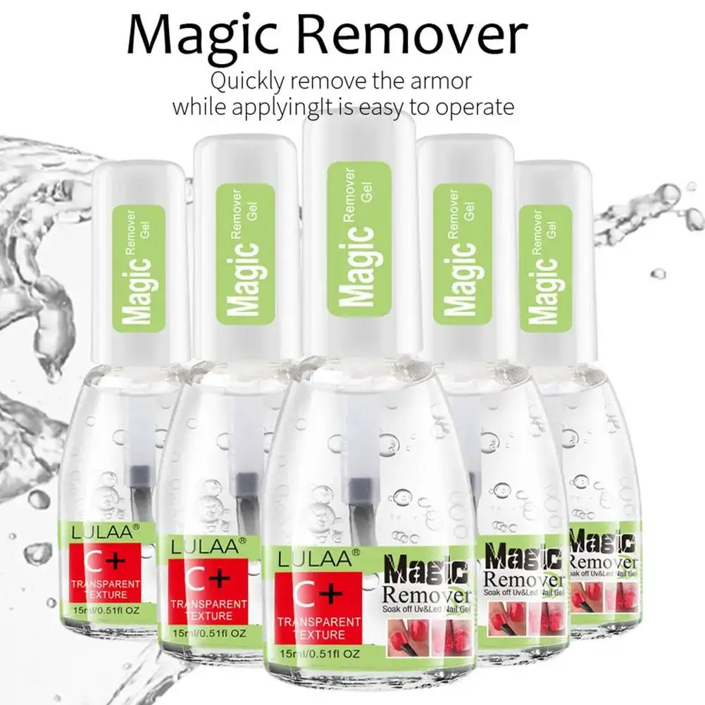 Dissolvant magique pour vernis à ongles, 1 à 5 pièces, dégraissant, nettoyant, rapide, trempage, gel, nail art