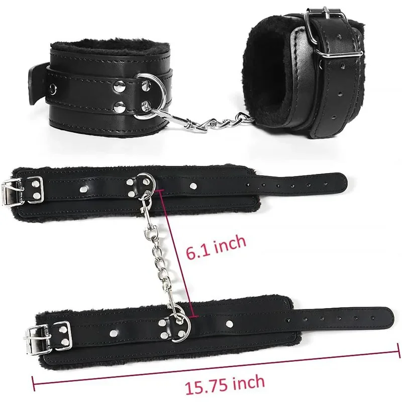 Sex Handcuffs For Couple Adult Game Erotic Sexy Bondage Adjustable Telescopic Handcuffs Fetish Sm Restraints Bdsm Slave Cuffs