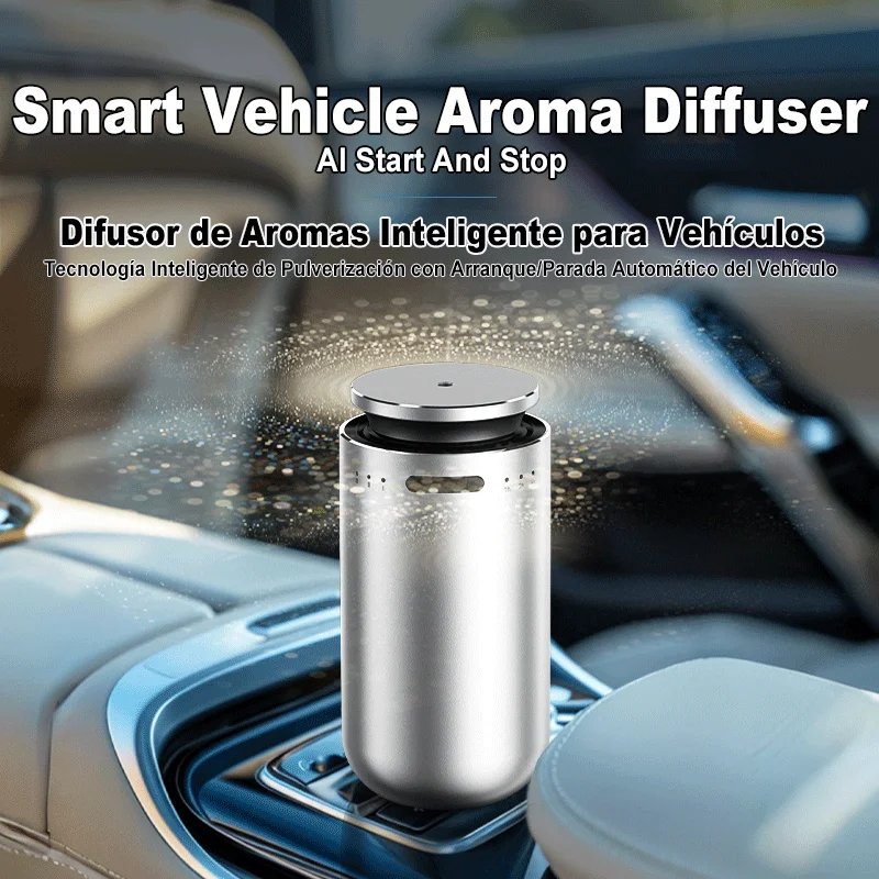 Metallic Car Diffuser Auto Sensing Start Stop Air Freshener Odor Elimination Long Lasting Fragrance for Car Home Office Use​