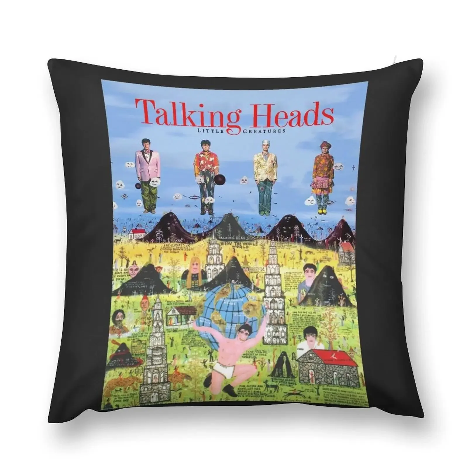 Tshirt Talking Heads Little Creatures 1985 Throw Pillow Christmas Throw Pillows Covers Cushion Cover Set pillow