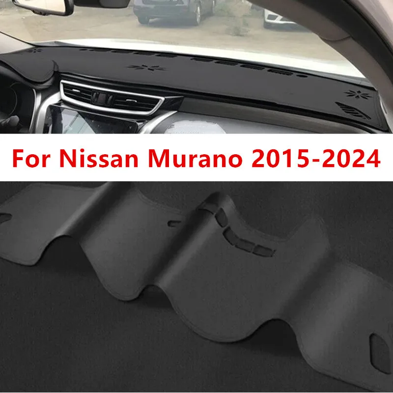 

PU Leather Car Dashboard Cover Dash Protector Mat For Nissan Murano 2015-2024