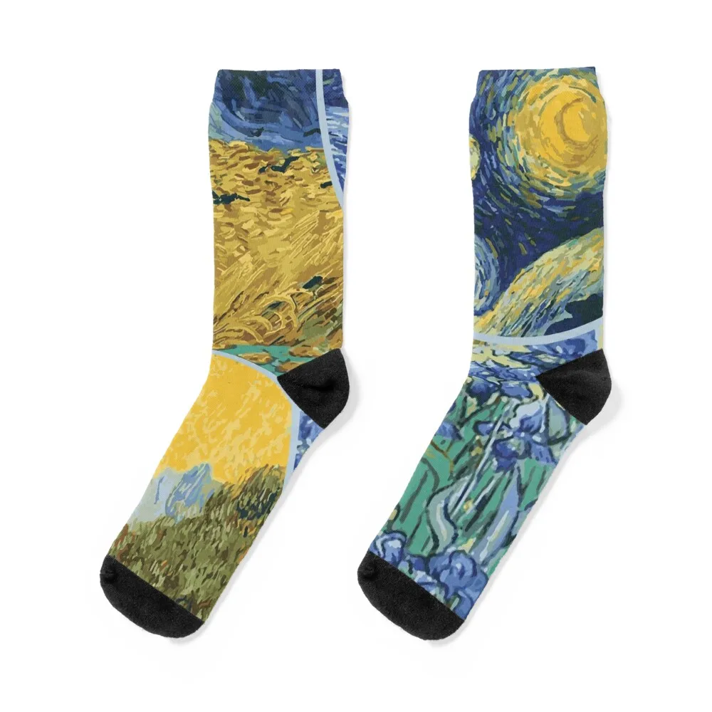 

Van Gogh's Most Famous Paintings Socks FASHION essential Hiking boots Male Socks Women's