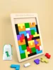 Colorful Wooden Puzzle Toys Tangram Montessori Materials Children's Puzzle Toys Building Blocks Children's Learning Toys 4