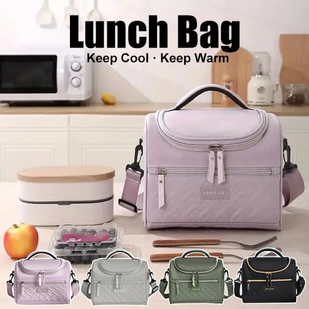Handbag PEVA Lunch Bag Heat Preservation Large Capacity Picnic Bag Waterproof Thickened Insulated Bag Thermal Lunch Box