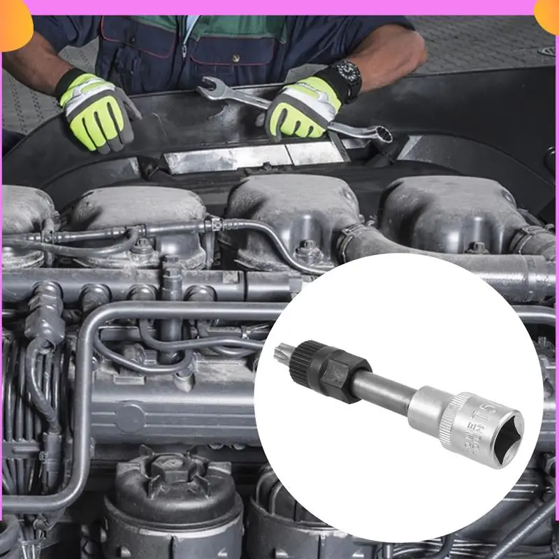 

A23P T50 Alternator Pulley Socket Bit With 33 Teeth Tool Alternator Pulley Center Bolt Remover Socket