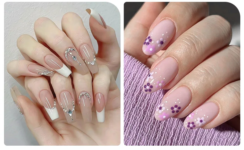 DIY Nagelkunst 5-Blütenblatt-Punktierwerkzeug Blumenformer Doppelendiger Strass-Picker zum Zeichnen winziger Punkte Glitzer-Griff Maniküre-Nagelwerkzeuge – Detail 6
