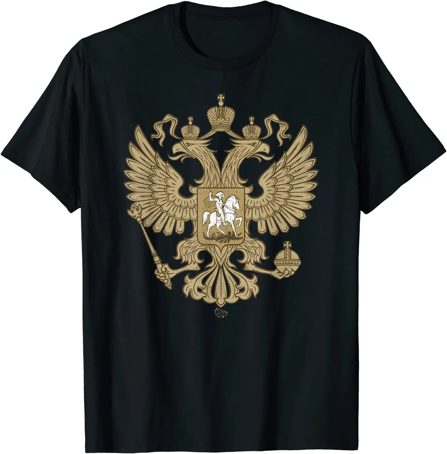 Double Headed-Eagle Russian Coat of Arms Men T-Shirt Short Sleeve Casual 100% Cotton O-Neck Summer TShirts