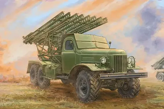 TRUMPETER 01075 Plastic Model 1:35 Soviet 2B7 Multiple Rocket Launcher BM-13 NM Model Kit