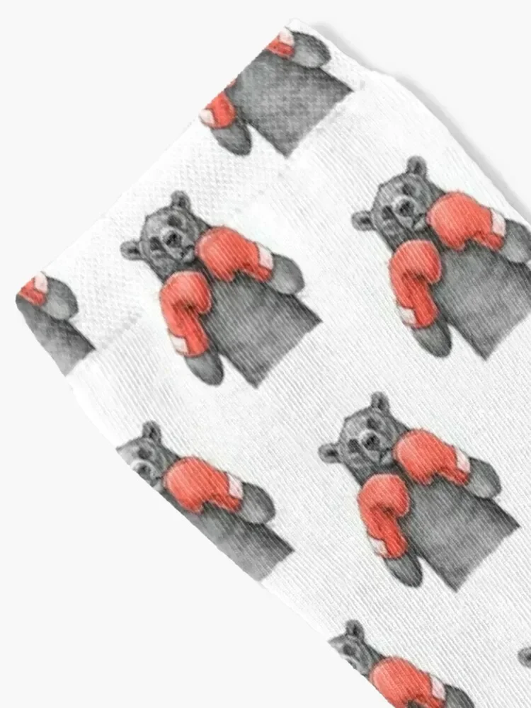 Bear Boxer Socks retro colored Socks For Man Women's