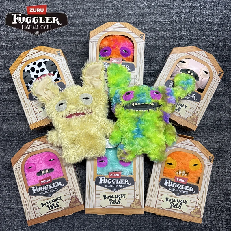 

Fuggler Butt Ugly Pets Series Dog Cat Plush Doll Animal Toy Kawaii Cartoon Teeth Monster Funny Children Birthday Christmas Gift