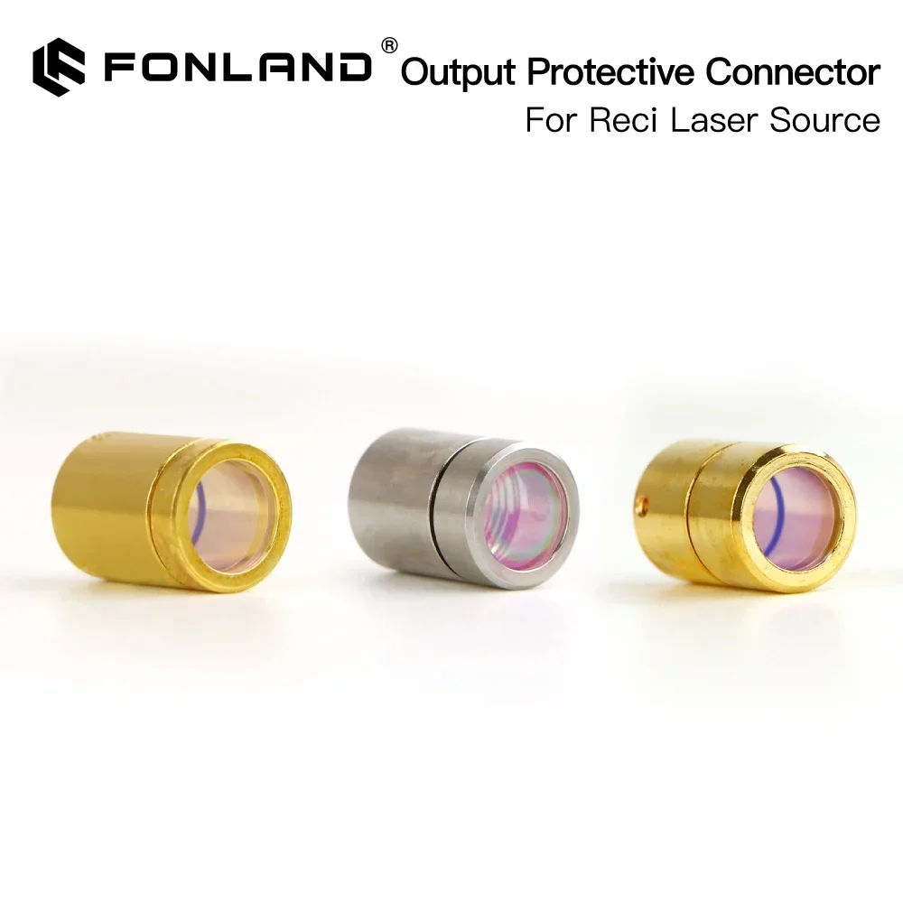 Fonland Fiber Laser Source QBH Output Connector Protective Window Lens Group for Reci Laser Cutting Head and Source Cable