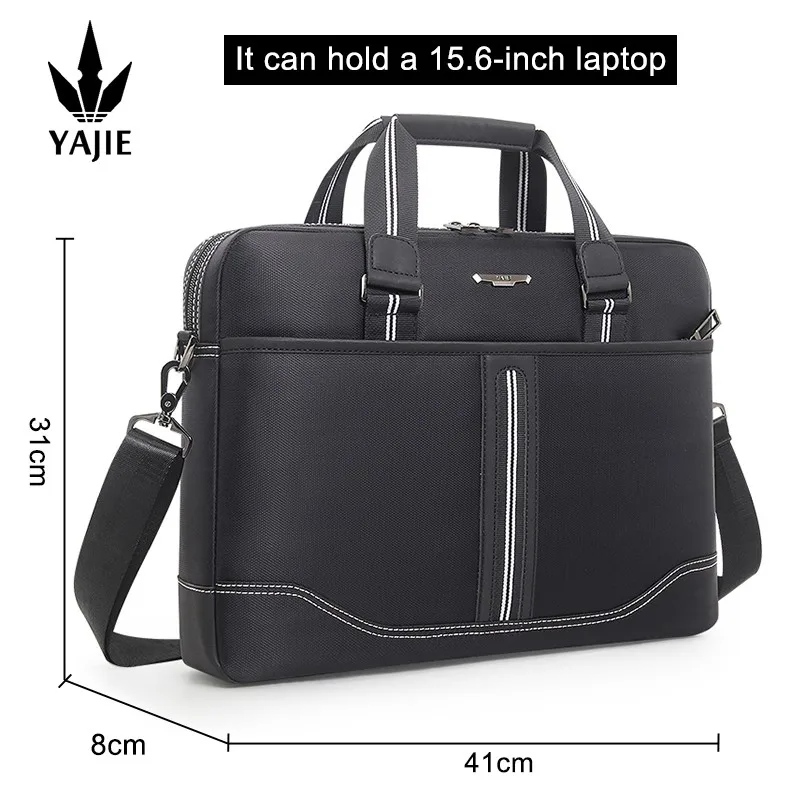 Große Kapazität Aktentasche Tasche Männer Business-Tasche 15.6 "Laptop-Tasche Umhängetaschen Leinwand Handtaschen Notebook-Tasche Umhängetaschen